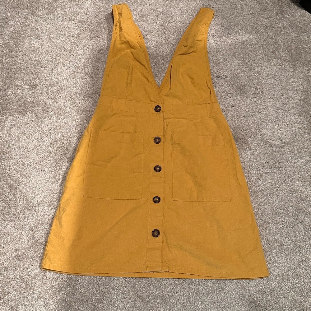 Sienna Sky Mustard Backless Dress